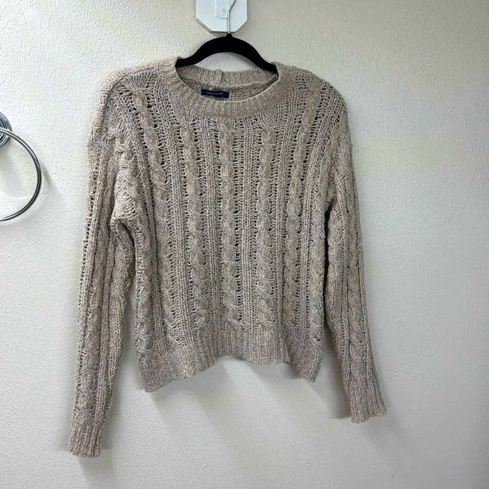 Grey Knit Sweater from American Eagle